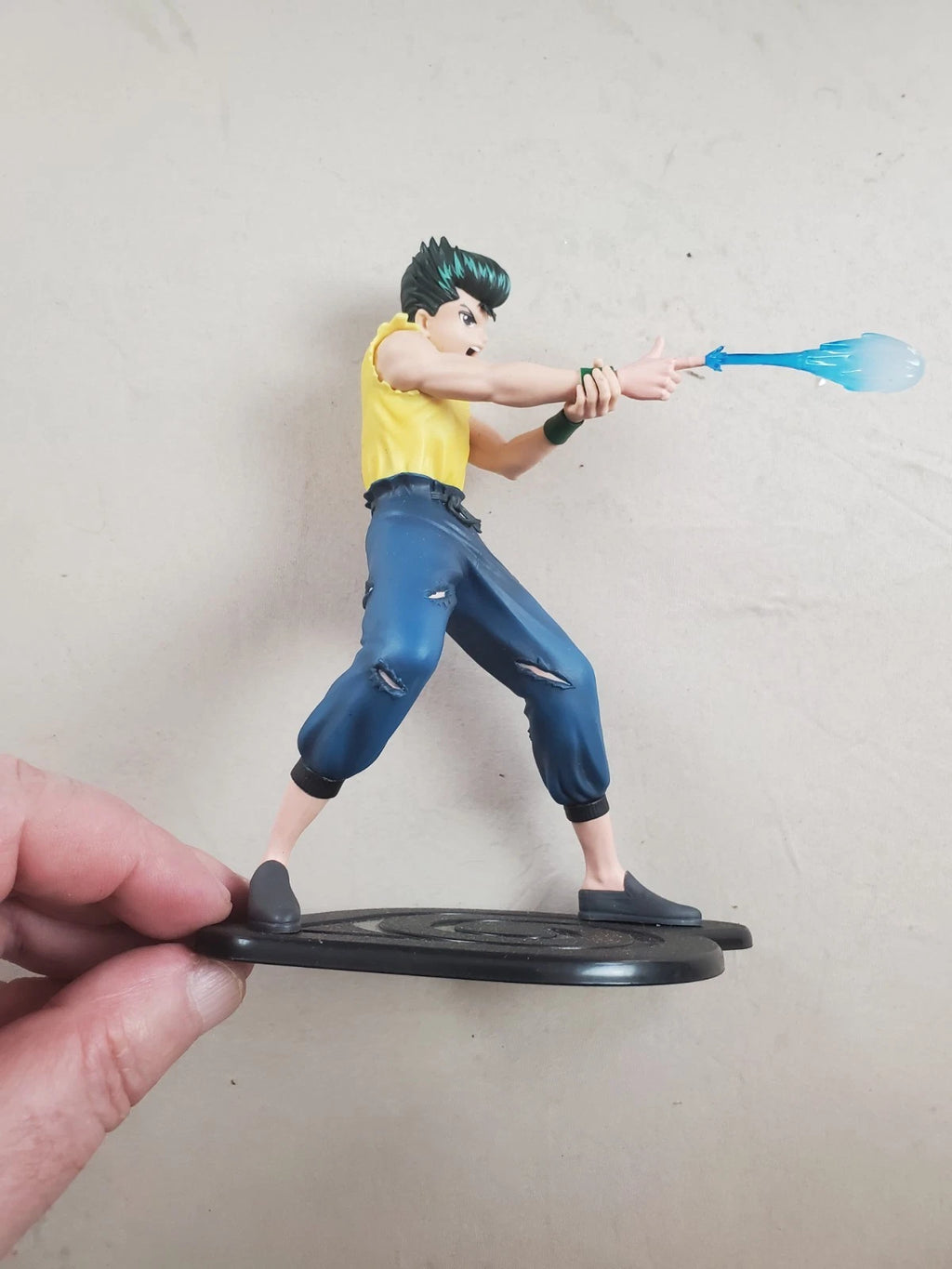 Rock Lee Naruto Anime Figure – Dynamic Attack Pose w/ Blue Chakra Effect 6.5"