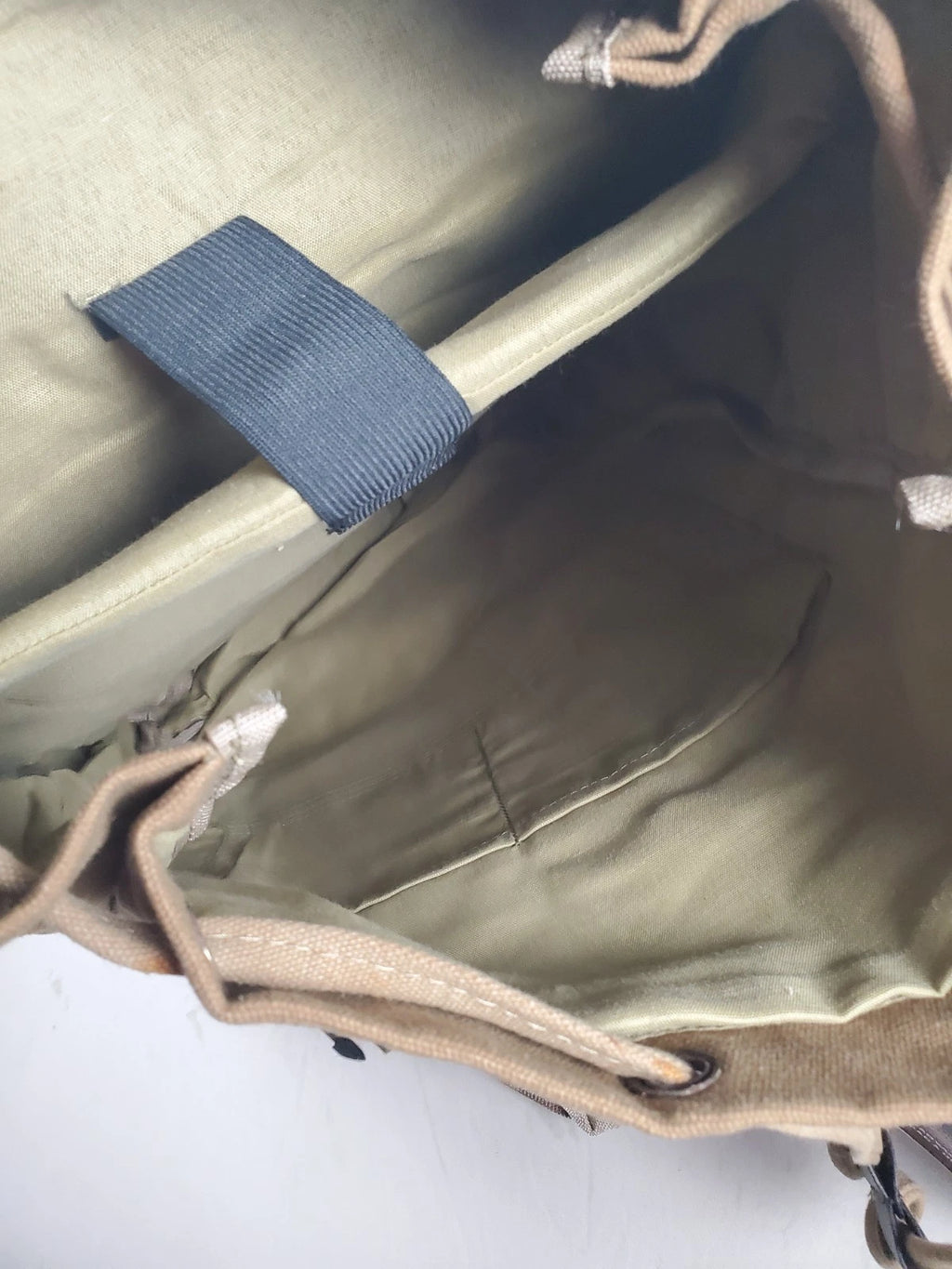 BC Outfitters Tan Canvas Rucksack Backpack Outdoor Hiking Computer bag NWT