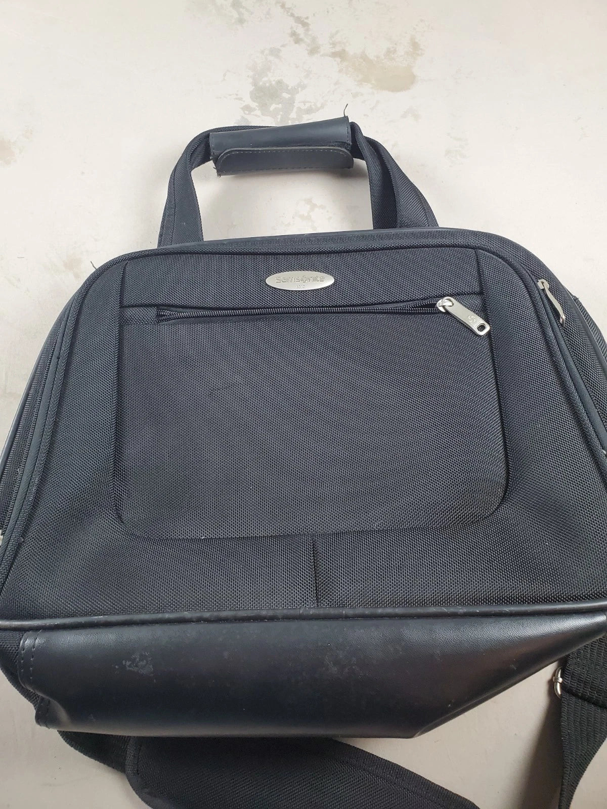 Samsonite Laptop Case Black Soft Shoulder Bag Travel Briefcase 17"x 12" x 3"