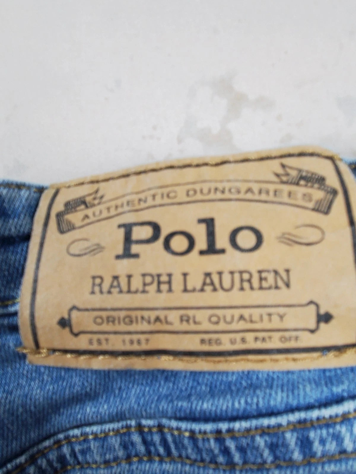 Ralph Lauren Polo Blue Denim Jeans – Kids/Youth Size 22x23 –Classic Straight Leg