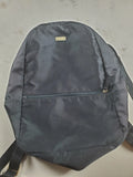 Carolina Herrera Good Girl Black Satin Backpack Ring Top Handle Gold Hardware