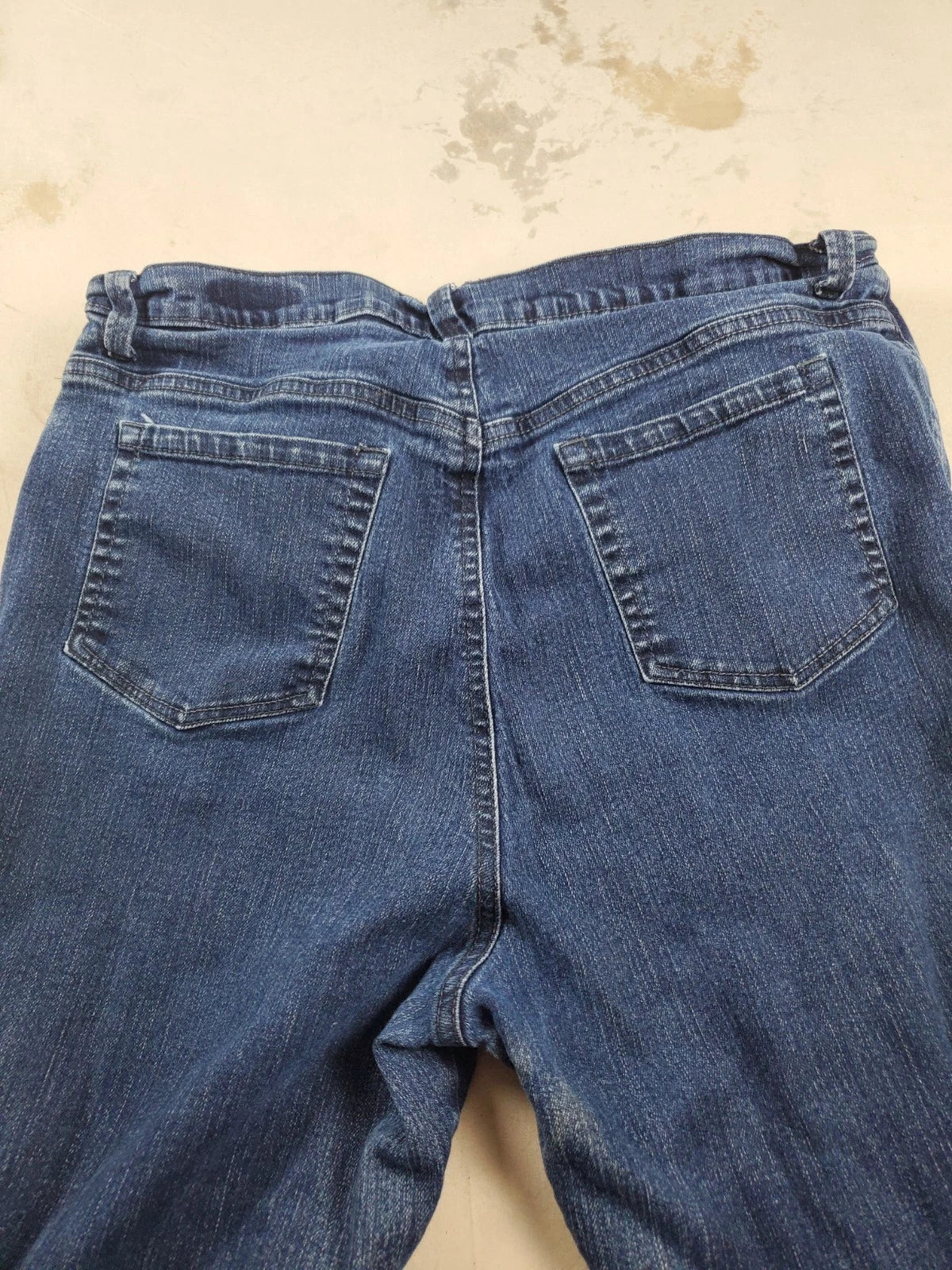 Gloria Vanderbilt Amanda High Rise Jeans Dark Wash Tapered Straight Size 16