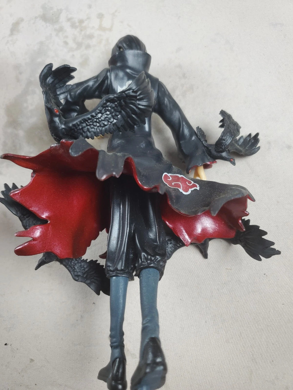 Naruto Shippuden Itachi Uchiha Crow Summon Figure – Akatsuki Cloak – Anime 9"