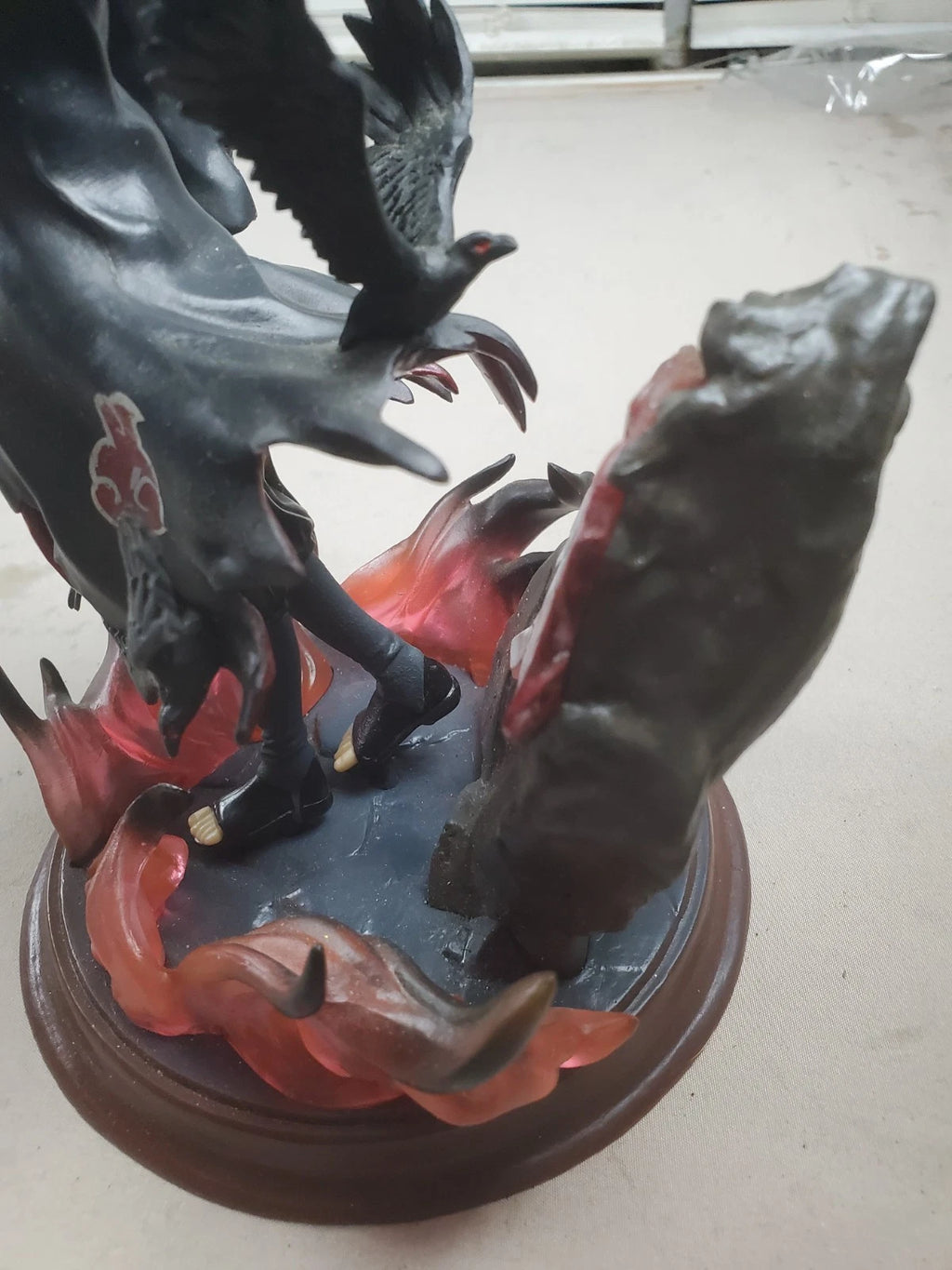 Naruto Shippuden Itachi Uchiha Crow Summon Figure – Akatsuki Cloak – Anime 9"
