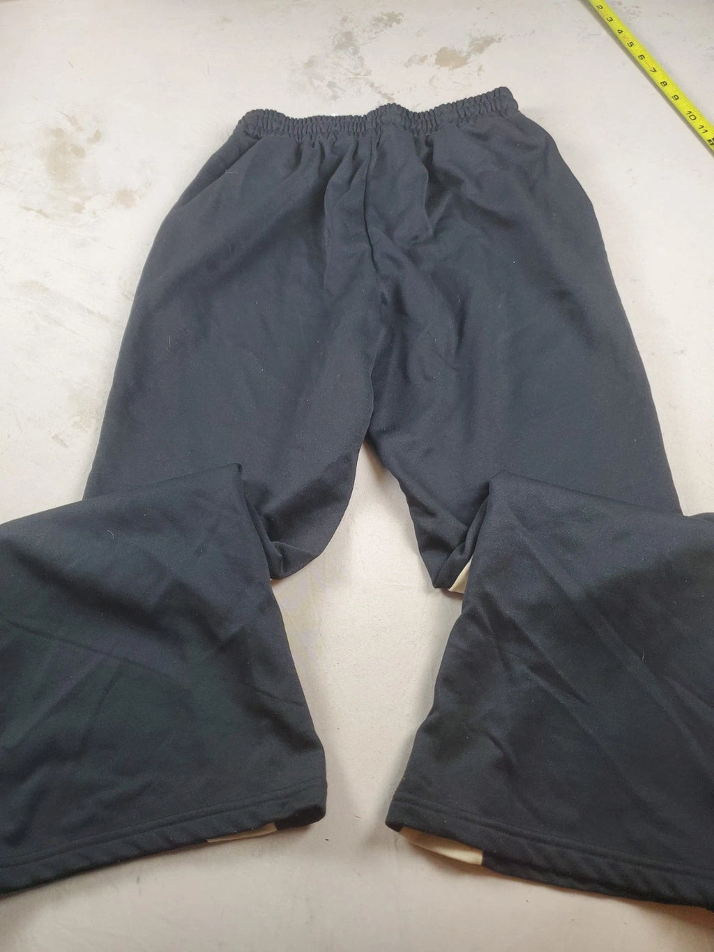 Romwe Women's Black Pants, gold trim Size S Small Us 36 Eur 46 Grafitti