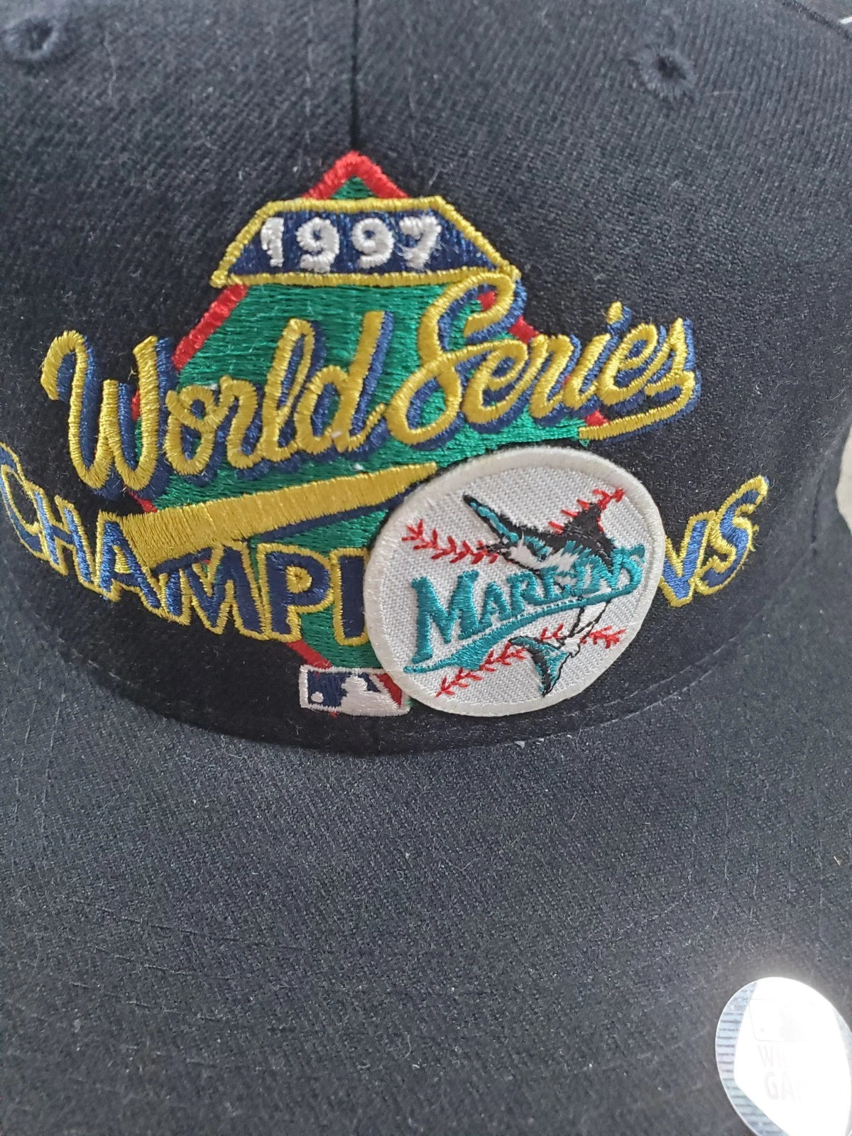 VTG New Era 97 Florida Marlins World Series Champions Clubhouse men Snapback Hat