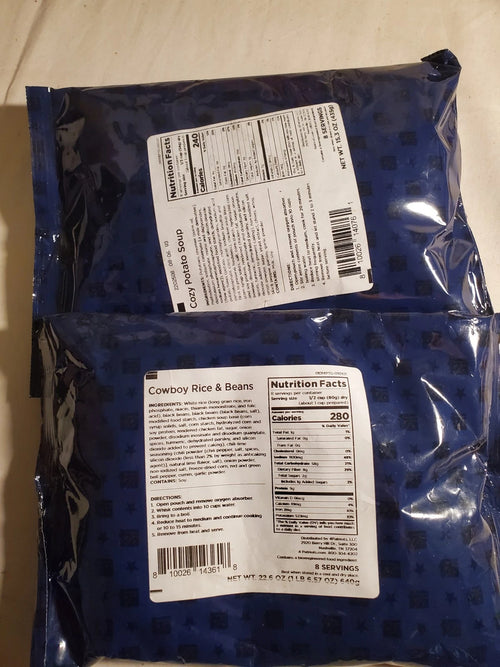 4Patriots Cowboy Rice &amp; Beans and Cozy Potato Soup - 8 servings each