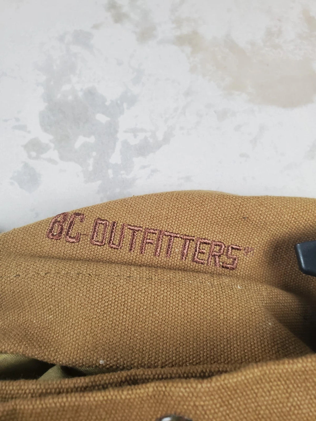 BC Outfitters Tan Canvas Rucksack Backpack Outdoor Hiking Computer bag NWT