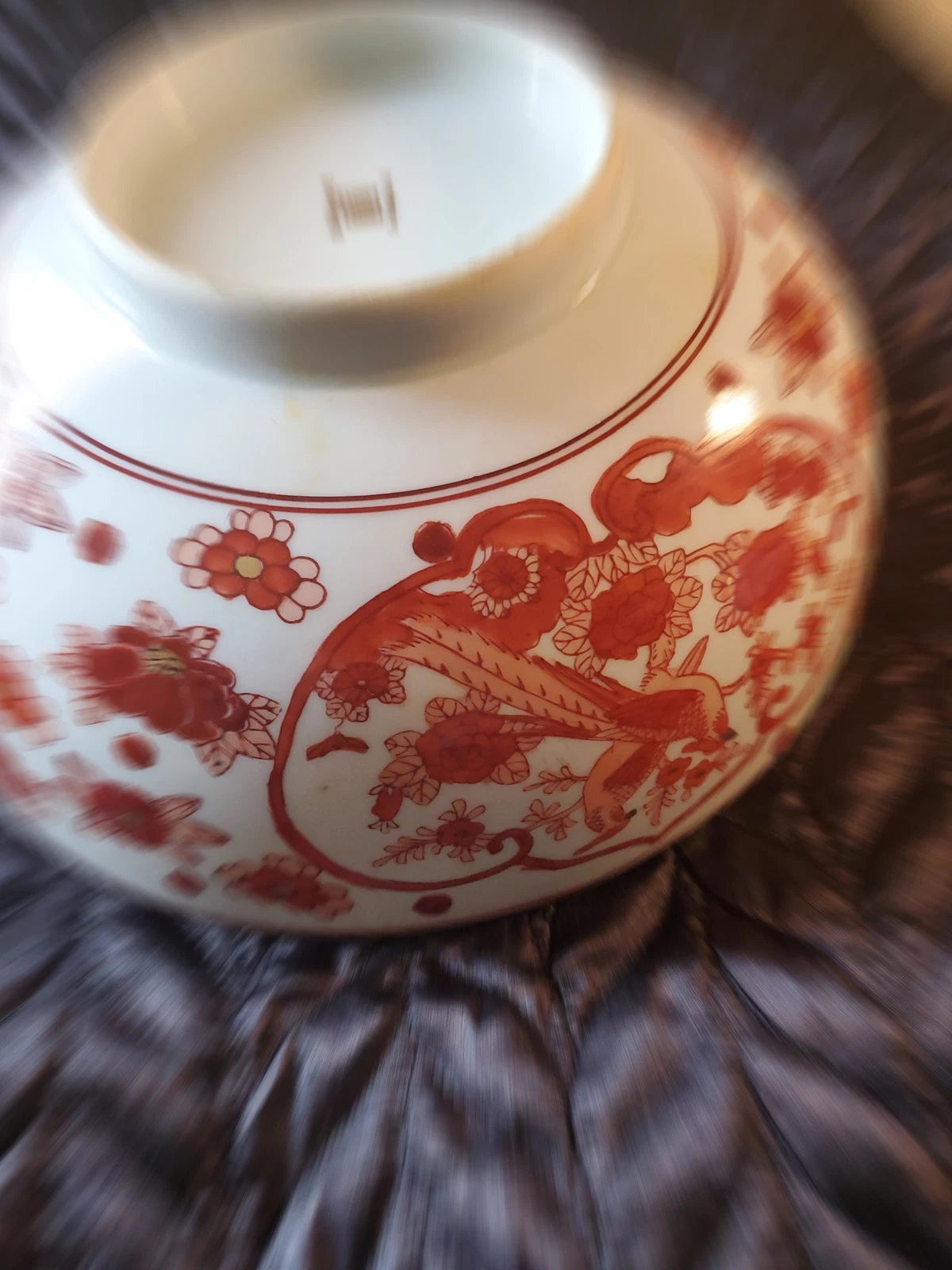 Vintage Gold Imari Hand Painted Porcelain Bowl 9.5” – Excellent Condition