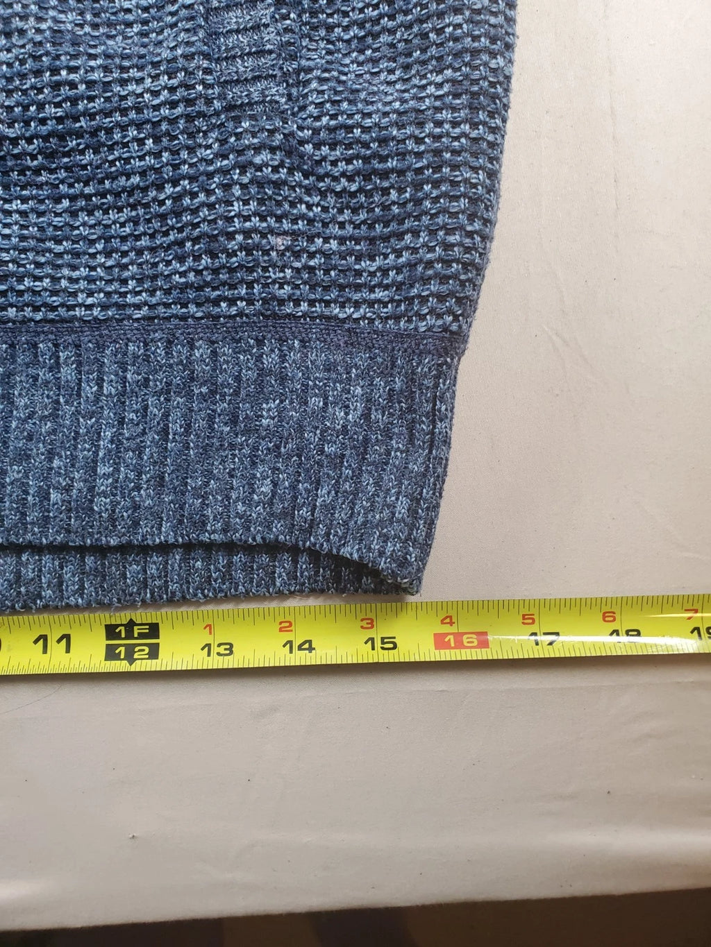 Gioberti Cardigan Sweater Men L Blue Full Zip Mock Lined Long Sleeve