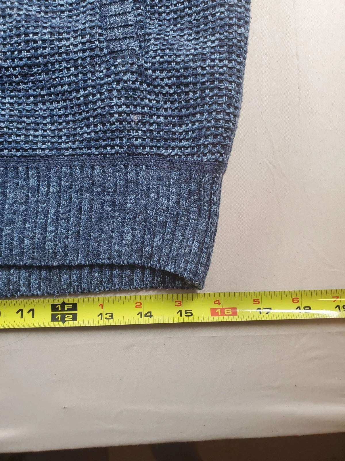 Gioberti Cardigan Sweater Men L Blue Full Zip Mock Lined Long Sleeve