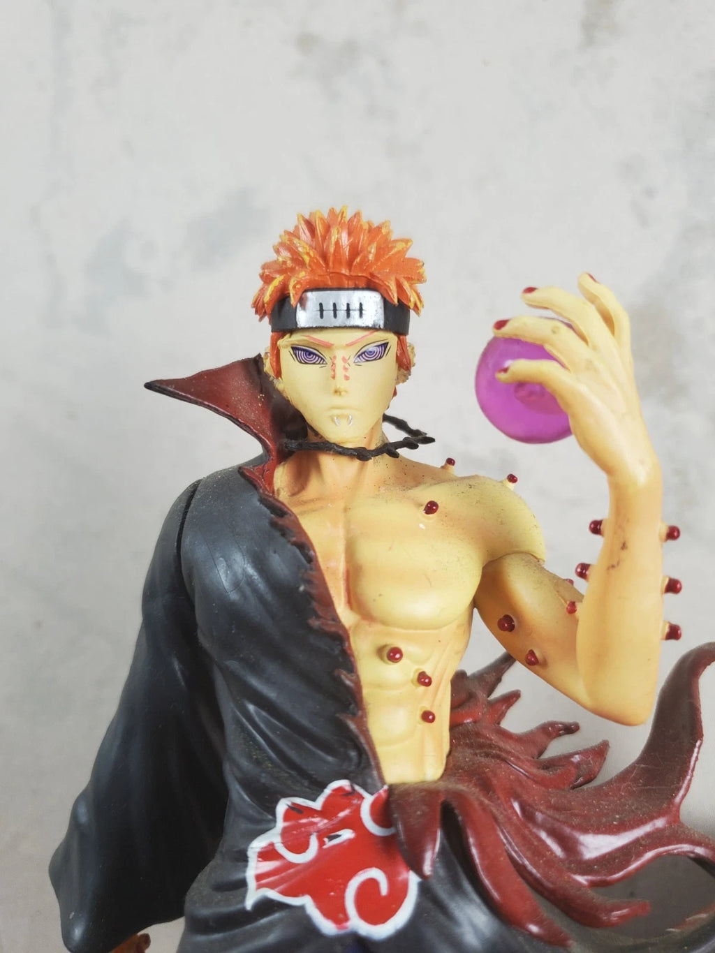 Naruto Shippuden Pain (Deva Path) Figure – Akatsuki Cloak – Chakra Sphere 11"
