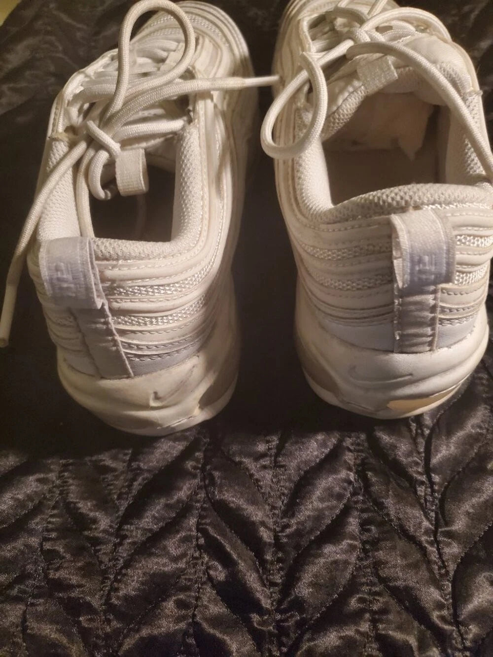 Nike‎ Air Max 97 Triple White Running Shoes DH8016-100 Women's Sz 8